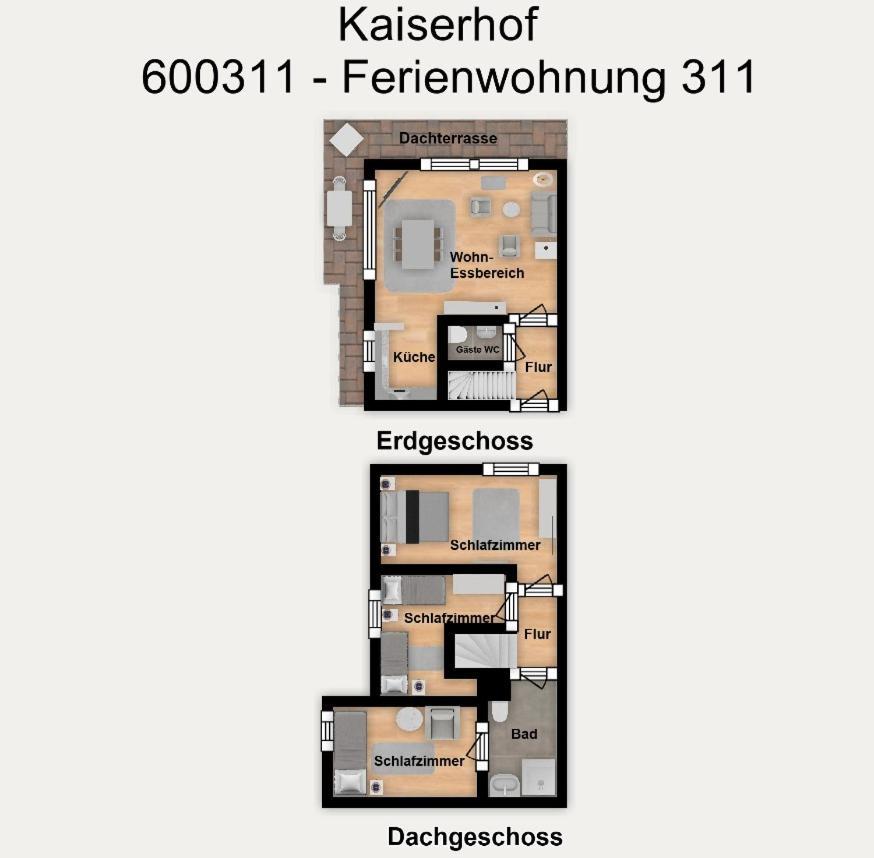 Kaiserhof Ferienwohnung 311 Wangerooge Bagian luar foto